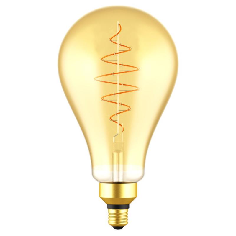 Nordlux E27 Giants Deko LED-Filament Leuchtmittel 8,5W Goldspirale birnenförmig - Aktion: Nur noch angezeigter Bestand verfügbar